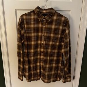 Banana Republic Brown Plaid Casual Button Down Shirt